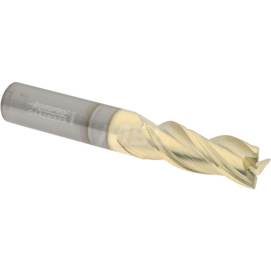 Accupro 2500039 Square End Mill  0.3750" Dia, 1" LOC, 0.375" Shank Dia, 2.5" OAL, 3 Flutes, Solid Carbide