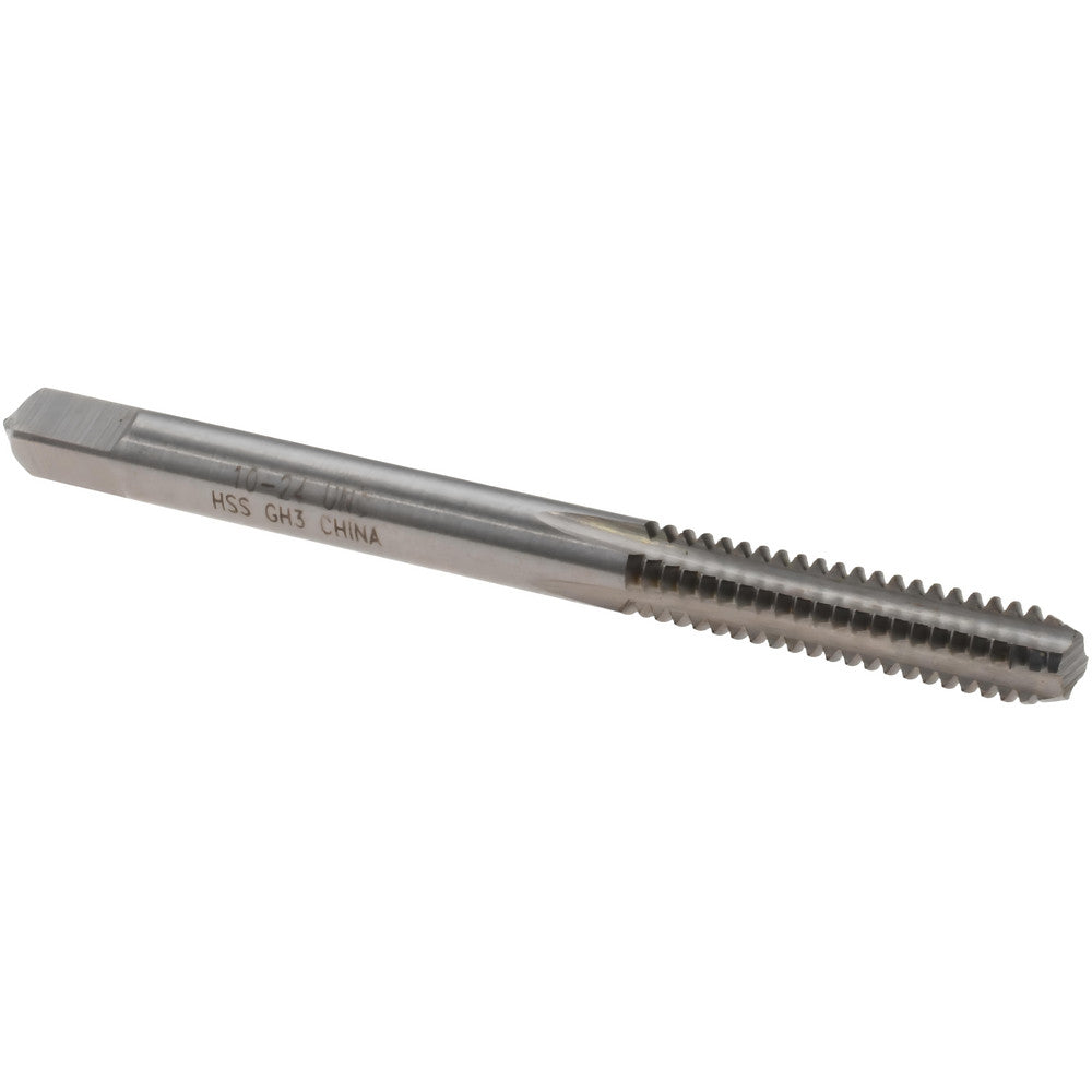 Value Collection MSC-04438255 Straight Flute Tap #10-24 UNC, 4 Flutes, Bottoming, 2B/3B Class of Fit, High Speed Steel, Bright/Uncoated