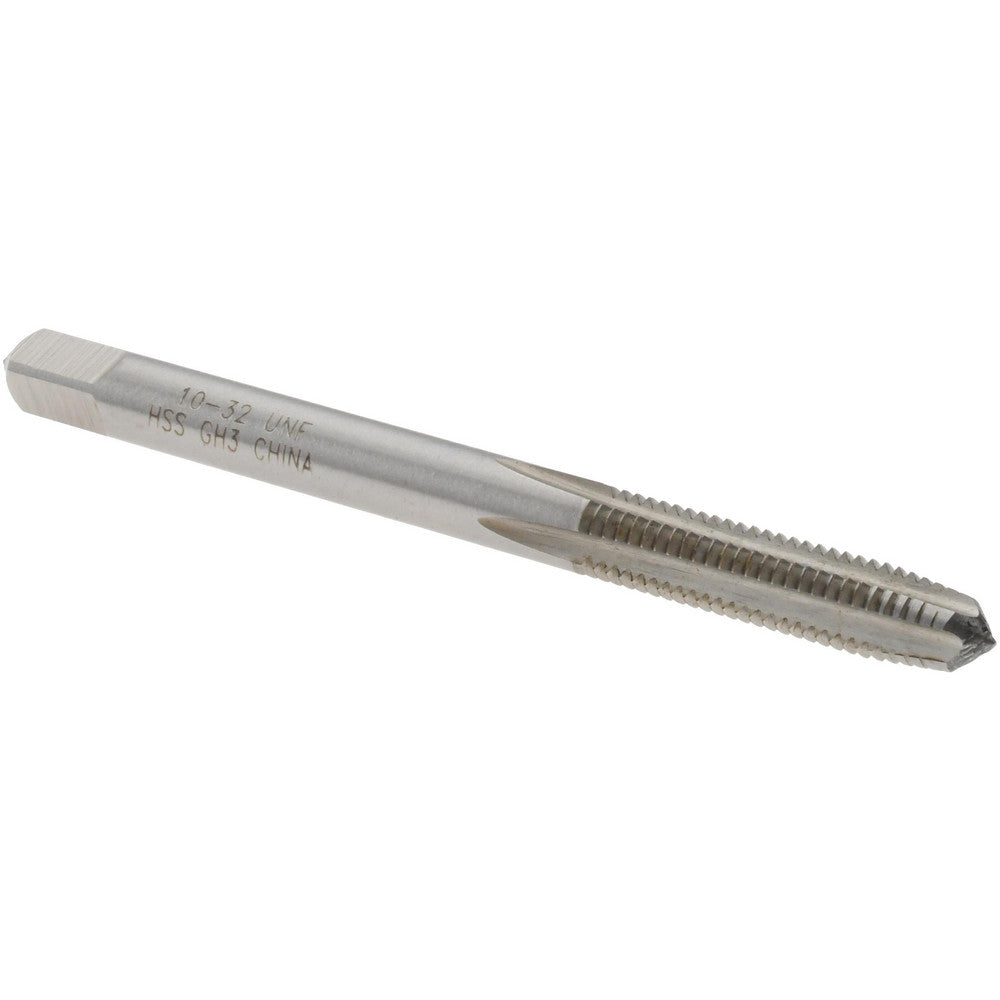 Value Collection MSC-04438347 Straight Flute Tap #10-32 UNF, 4 Flutes, Taper, 2B Class of Fit, High Speed Steel, Bright/Uncoated