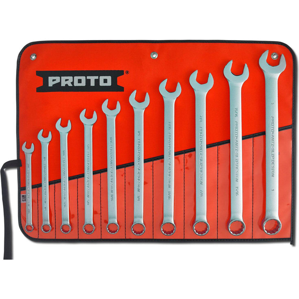 Proto J1200GASD Combination Wrench Set 10 Pc, Inch