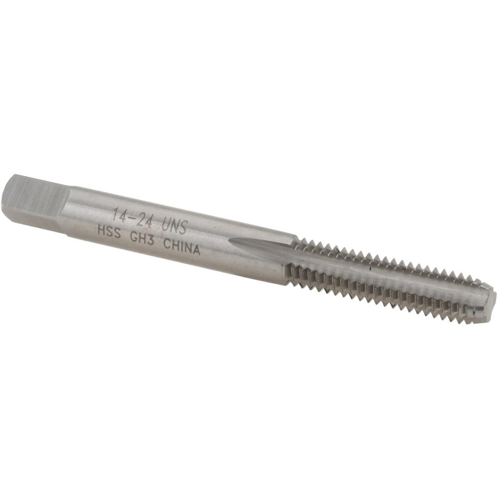 Value Collection MSC-04439451 Straight Flute Tap #14-24 UNS, 4 Flute, Bottoming Chamfer, HSS, Bright/Uncoated Finish