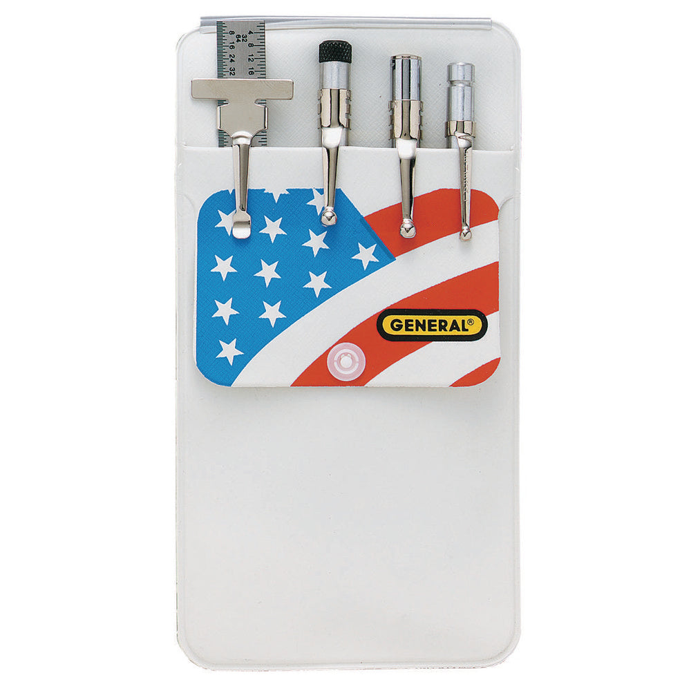 General S008 4 Piece Pocket Tool Set