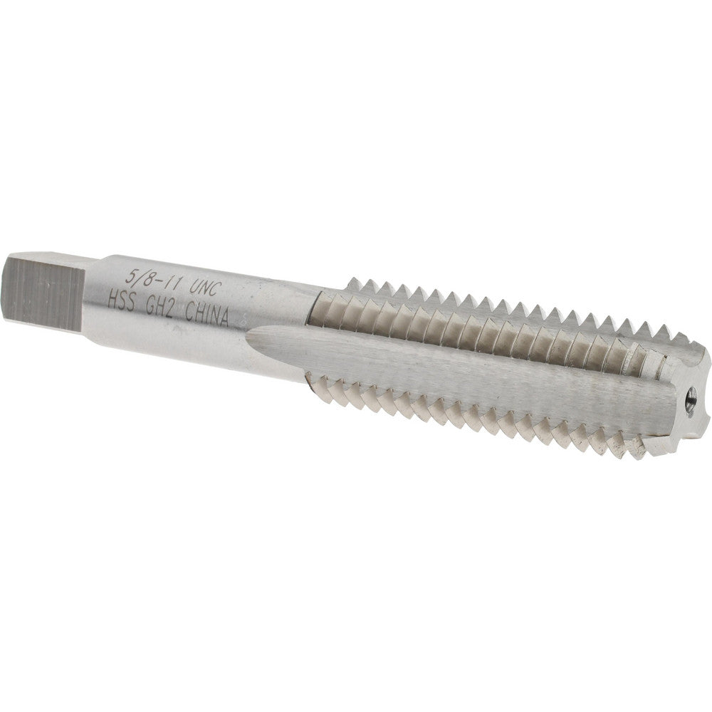 Value Collection MSC-04466124 Straight Flute Tap 5/8-11 UNC, 4 Flutes, Bottoming, High Speed Steel, Bright/Uncoated