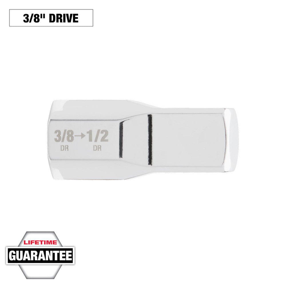 Milwaukee Tool 42-04-9111 Socket Adapters & Universal Joints Adapter Type Socket Adapter  Male Size 1/2 in  Female Size 3/8  Male Drive Style Square  Overall Length (Inch) 1.40  Female Drive Style Square