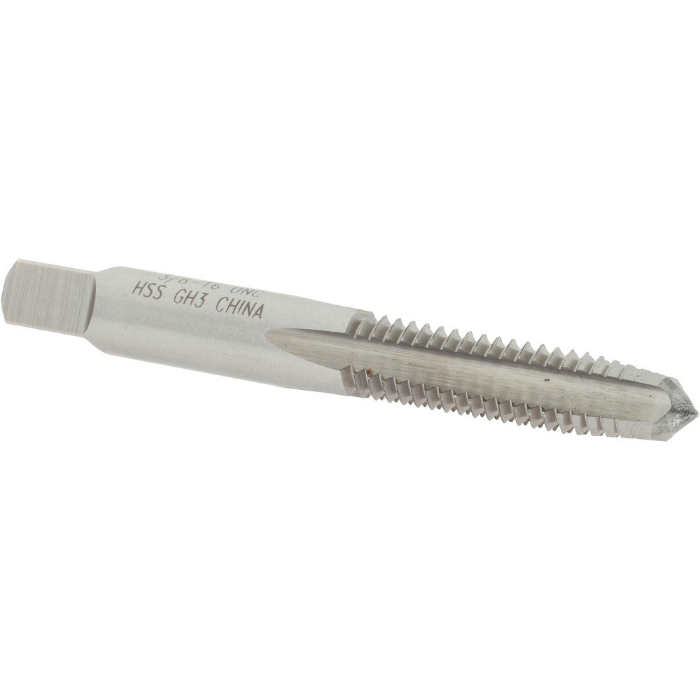 Value Collection MSC-04472189 Straight Flute Tap 3/8-16 UNC, 4 Flutes, Taper, 3B Class of Fit, High Speed Steel, Bright/Uncoated