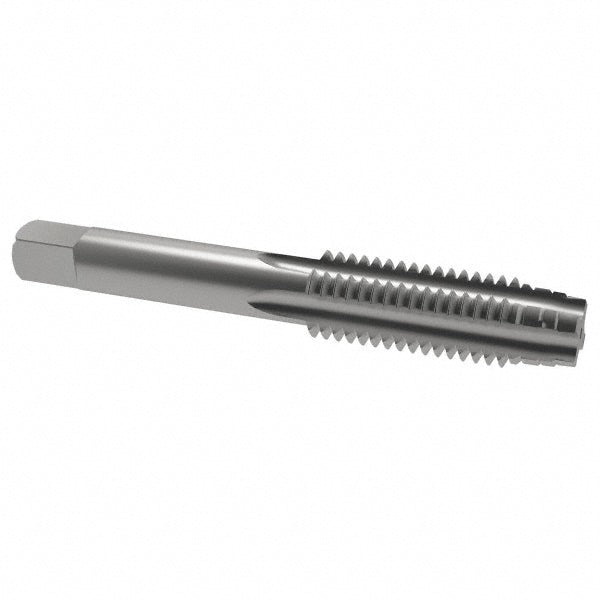 Value Collection MSC-04474151 Straight Flute Tap 1/2-13 UNC, 4 Flutes, Taper, 3B Class of Fit, High Speed Steel, Bright/Uncoated