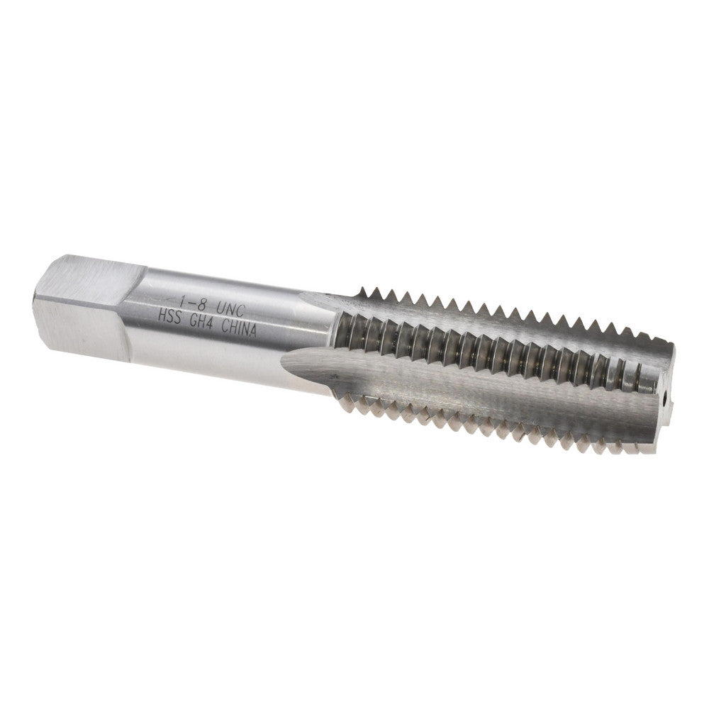 Value Collection MSC-04489019 Straight Flute Tap 1-8 UNC, 4 Flutes, Plug, 3B Class of Fit, High Speed Steel, Bright/Uncoated