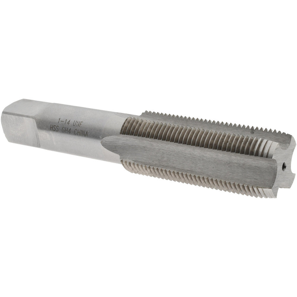 Value Collection MSC-04489142 Straight Flute Tap 1-14 UNS, 4 Flutes, Plug, 3B Class of Fit, High Speed Steel, Bright/Uncoated