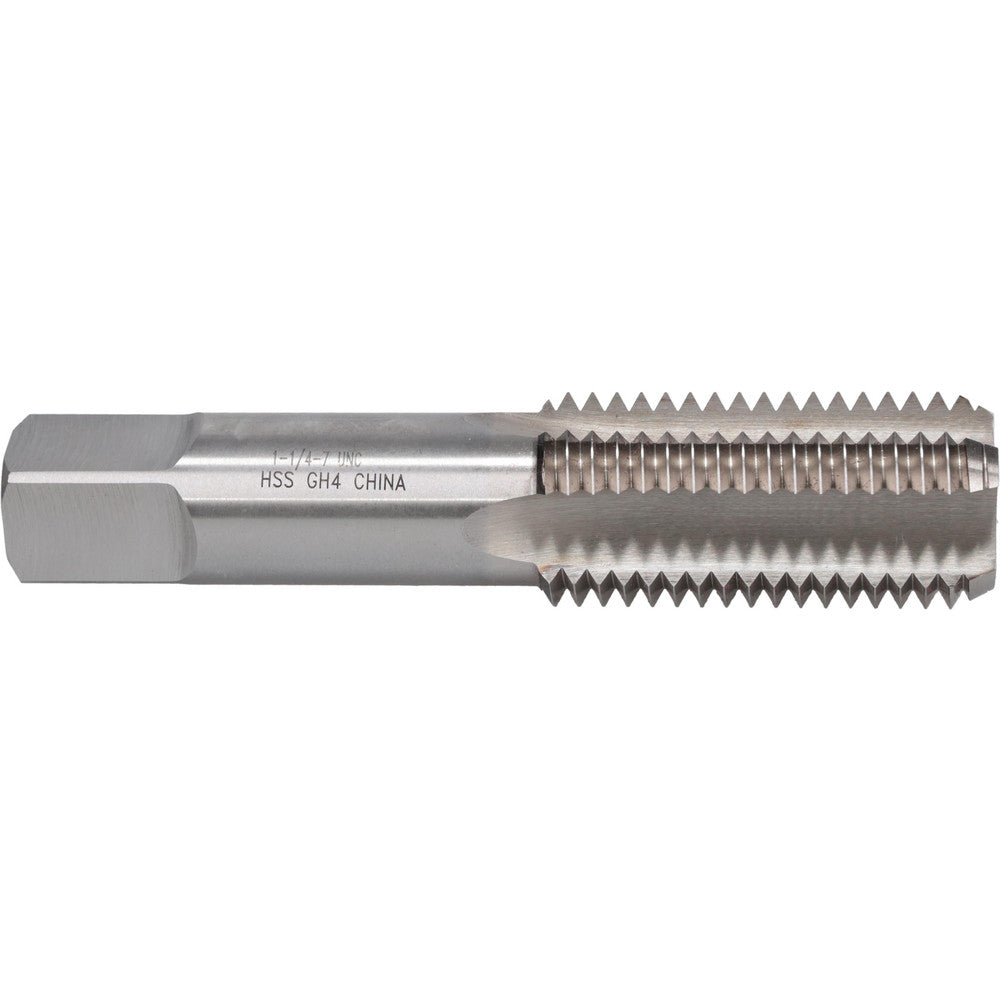Value Collection MSC-04489431 Tap Set 1-1/4-7 UNC, 4 Flute, High Speed Steel, Bright Finish