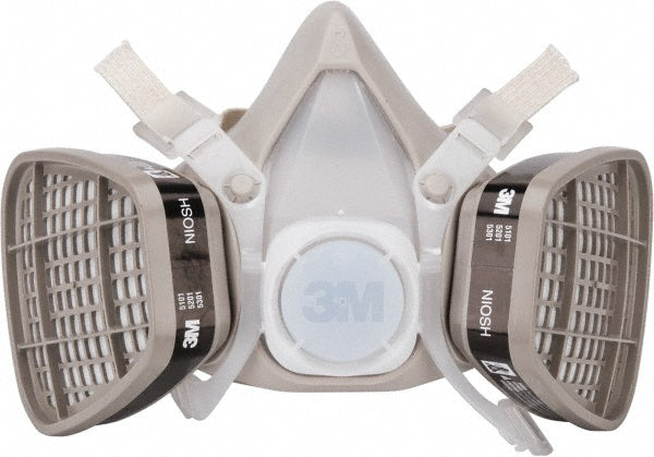 3M 7000052079 Half Facepiece Respirator with Cartridge Small, Thermoplastic Elastomer, Permanently Attached