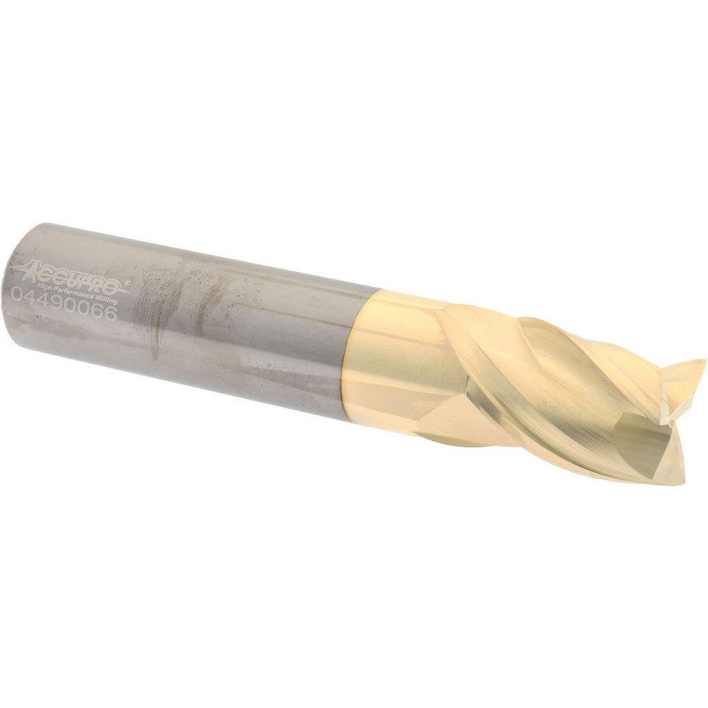 Accupro 2500219 Square End Mill 3/4" Dia, 1" LOC, 3 Flute, Solid Carbide