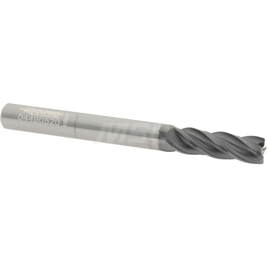 Accupro 95168304 Corner Chamfer End Mill 1/4" Dia, 3/4" LOC, 4 Flute, 0.0100" Chamfer Width, Solid Carbide