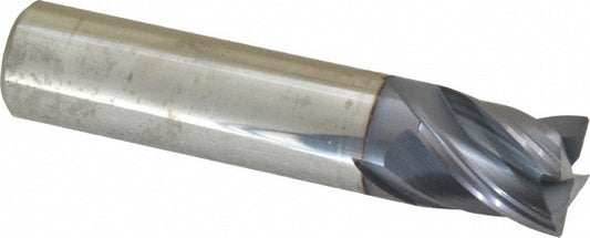 Accupro 95168527 Corner Chamfer End Mill 5/8" Dia, 3/4" LOC, 4 Flute, 0.0150" Chamfer Width, Solid Carbide