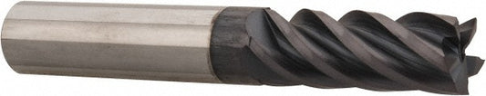 Accupro 95168787 Square End Mill 1/2" Dia, 5/8" LOC, 5 Flute, Solid Carbide