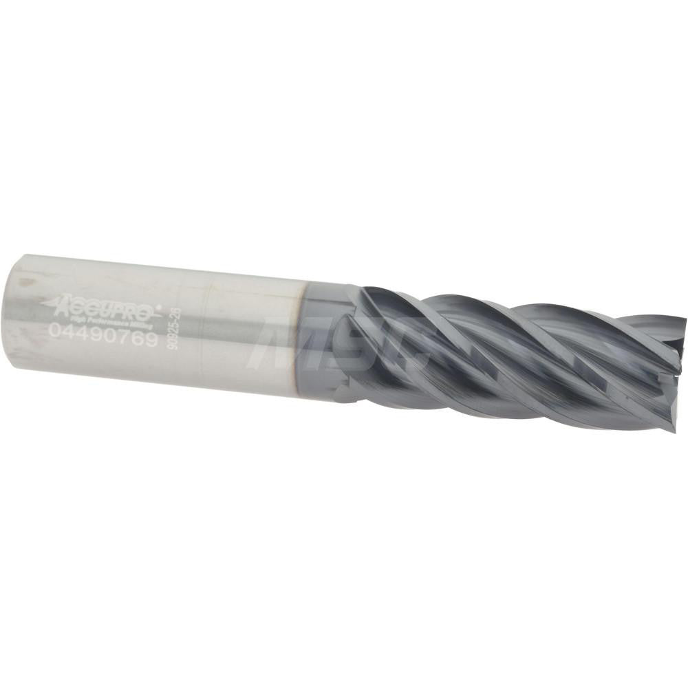 Accupro 95168339 Square End Mill 5/8" Dia, 1-5/8" LOC, 5 Flute, Solid Carbide