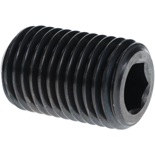 Value Collection 601549BR Set Screw 1-1/4-7, 2" Overall Length, Cup Point, Alloy Steel, Grade ASTM F912