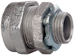 Cooper Crouse-Hinds CPR1 Conduit Connector For Rigid & Intermediate (IMC), Malleable Iron, 1/2" Trade Size