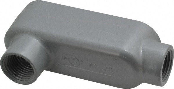 Cooper Crouse-Hinds LB15 Form 5, LB Body, 1/2" Trade, IMC, Rigid Aluminum Conduit Body