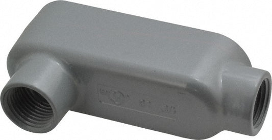 Cooper Crouse-Hinds LB15 Form 5, LB Body, 1/2" Trade, IMC, Rigid Aluminum Conduit Body