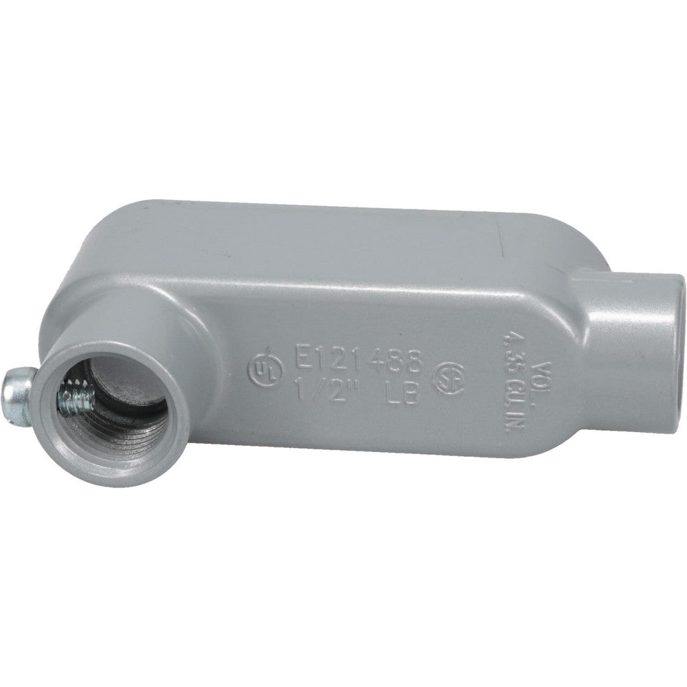 Cooper Crouse-Hinds LB15 MT Form 5, LB Body, 1/2" Trade, EMT, IMC, Rigid Aluminum Conduit Body