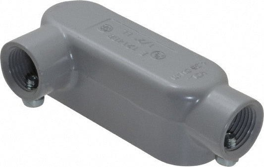 Cooper Crouse-Hinds LL15 MT Form 5, LL Body, 1/2" Trade, EMT, IMC, Rigid Aluminum Conduit Body