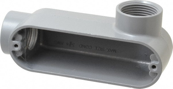 Cooper Crouse-Hinds LR35 Form 5, LR Body, 1" Trade, IMC, Rigid Aluminum Conduit Body