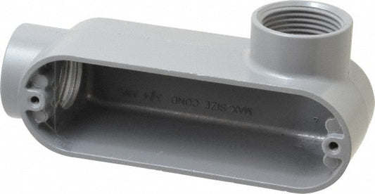 Cooper Crouse-Hinds LR35 Form 5, LR Body, 1" Trade, IMC, Rigid Aluminum Conduit Body