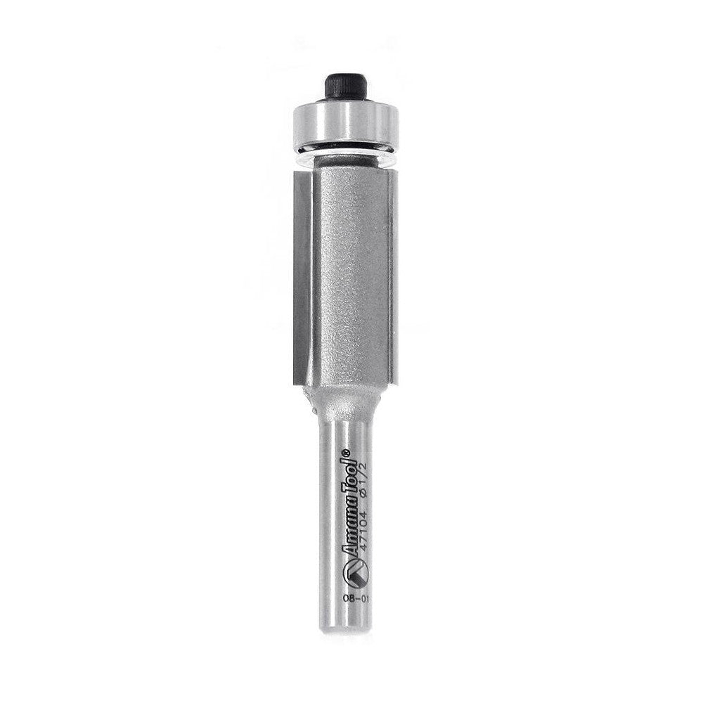 Amana Tool 47104 1/2" Diam, 1" LOC, 2 Flute Carbide-Tipped Edge Profile Flush Trim Router Bit