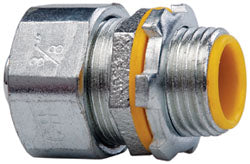Cooper Crouse-Hinds LTB38 Conduit Connector For Liquid-Tight, Malleable Iron, 3/8" Trade Size