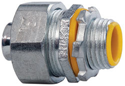 Cooper Crouse-Hinds LTB50 Conduit Connector For Liquid-Tight, Malleable Iron, 1/2" Trade Size
