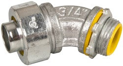 Cooper Crouse-Hinds LTB7545 Conduit Connector For Liquid-Tight, Malleable Iron, 3/4" Trade Size