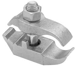 Cooper Crouse-Hinds PARC100HD 1" Pipe, Malleable Iron, Electro Galvanized Conduit Clamp