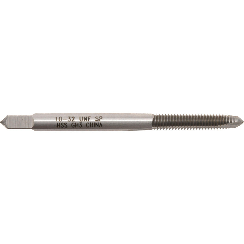 Value Collection MSC-04518320 Spiral Point Tap #10-32, UNF, 2 Flutes, Plug, 2B, High Speed Steel, Bright Finish