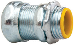 Cooper Crouse-Hinds 1650 Conduit Connector For EMT, Steel, 1/2" Trade Size