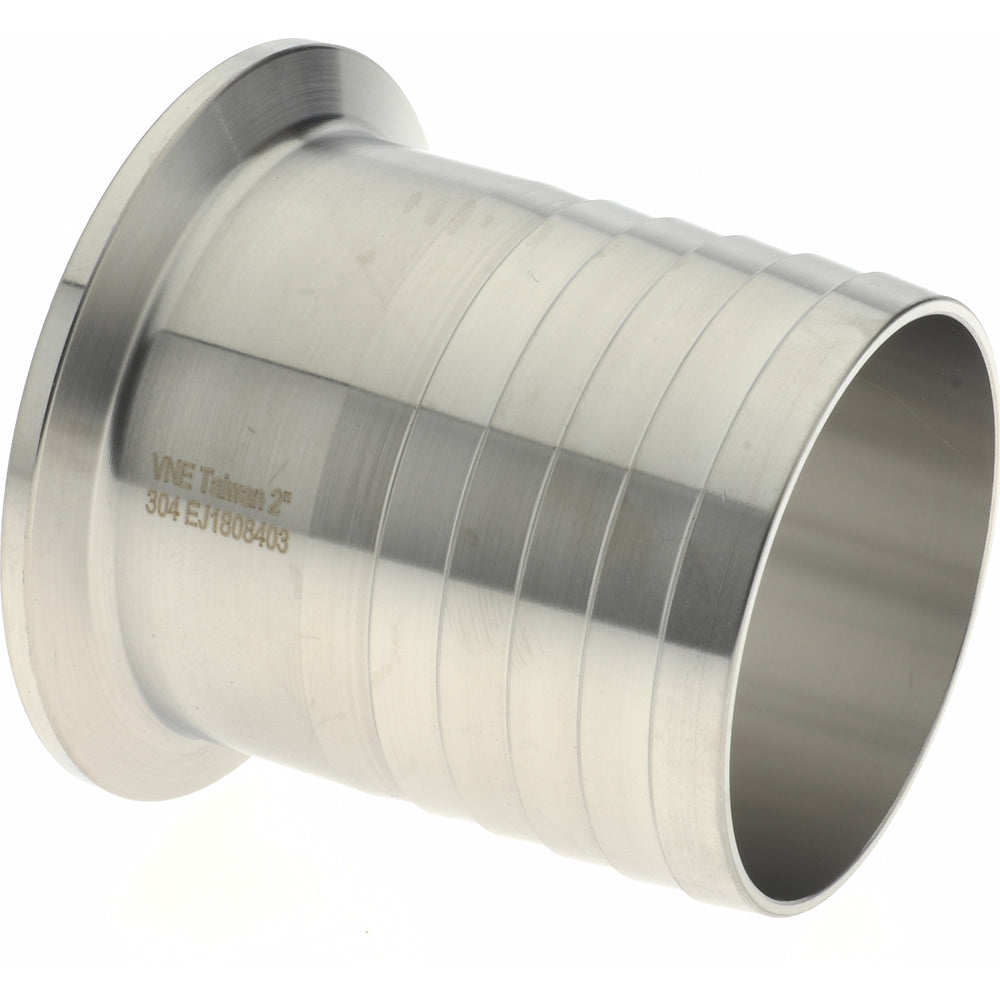 VNE EG14RT2.0 Sanitary Stainless Steel Pipe Rubber Hose Adapter 2", Clamp Connection