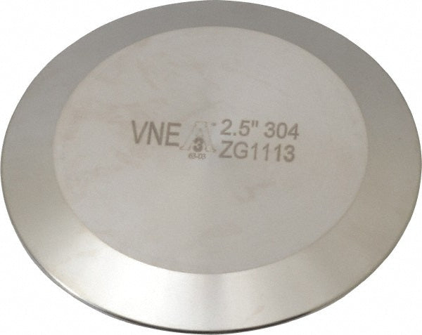 VNE EG16A2.5 Sanitary Stainless Steel Pipe End Cap 2-1/2", Clamp Connection