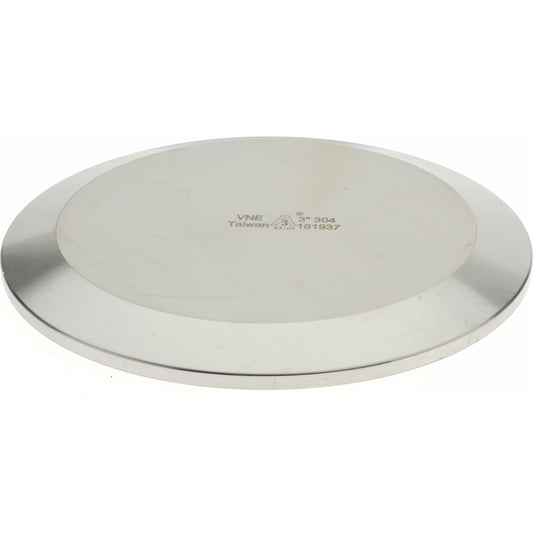 VNE EG16A3.0 Sanitary Stainless Steel Pipe End Cap 3", Clamp Connection