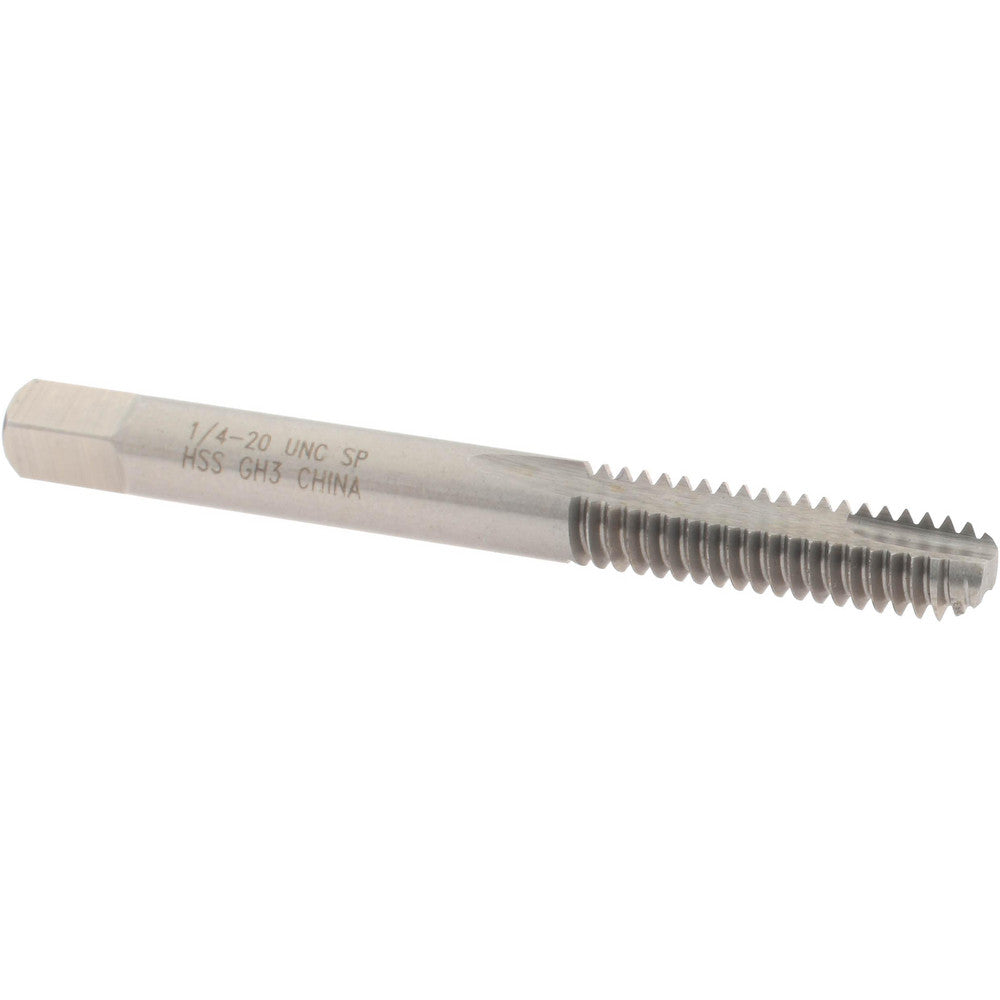 Value Collection MSC-04540217 Spiral Point Tap 1/4-20 UNC, 2 Flutes, Bottoming, 3B Class of Fit, High Speed Steel, Bright Finish