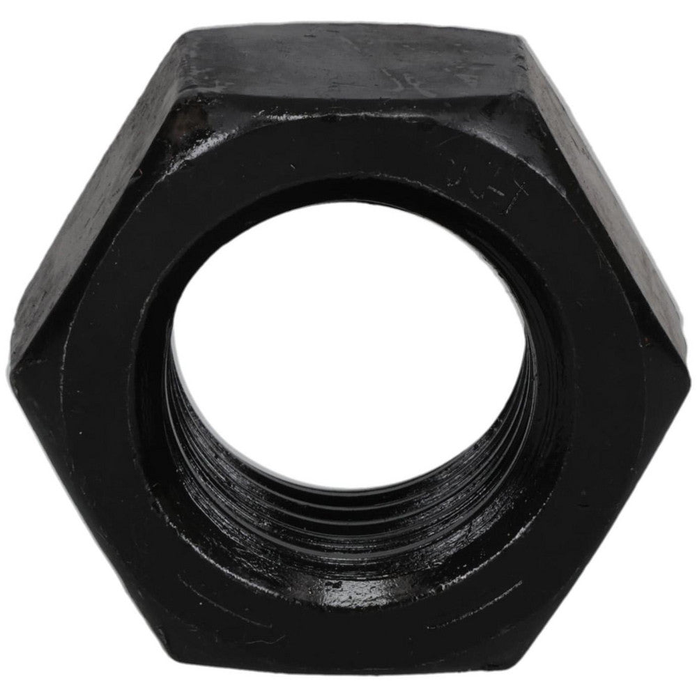Jergens 20719 Heavy Hex Nut 1-8, Grade 8 Steel, Black Oxide Finish