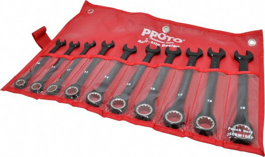 Proto JSCRM-10S Combination Wrench Set 10 Pc, Metric