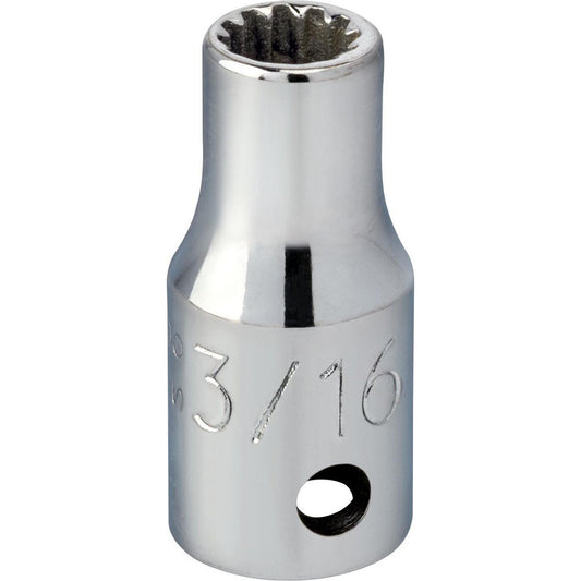 Proto J4706SPL Spline Socket 1/4" Drive, #6 Spline, 3/16" Hex