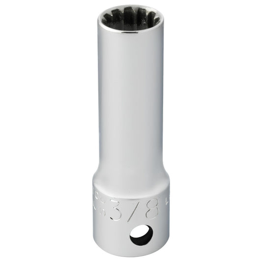 Proto J5012DPL Spline Socket 3/8" Drive, #12 Spline, 3/8" Hex