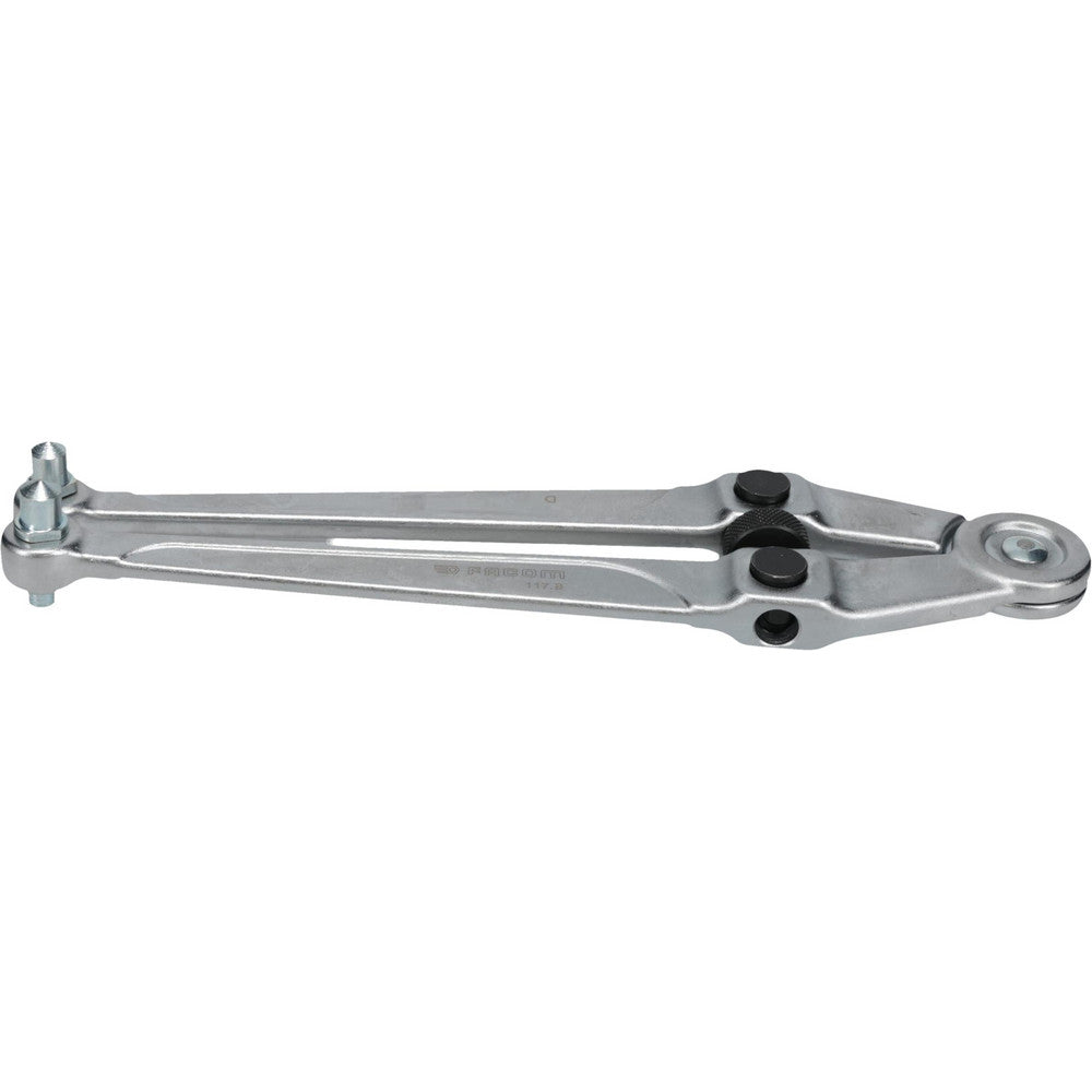 Facom 117.B 25/32" to 4" Capacity, Satin Chrome Finish, Adjustable Face Spanner Wrench