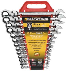 GEARWRENCH 9702D Combination Wrench Set 13 Pc, 1" 13/16" 15/16" & 7/8" Wrench, Inch