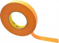 3M 7100016326 Masking Tape 1" Wide, 60 yd Long, 9.5 mil Thick, Orange