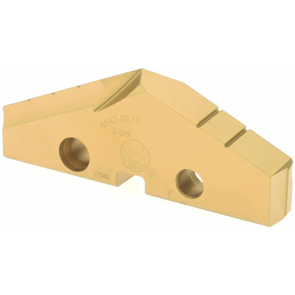 Allied Machine and Engineering 454T-0212 Spade Drill Insert 2-3/8" Dia, Seat Size 4, Cobalt, 132 deg Point