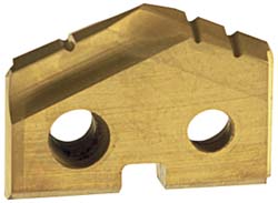Allied Machine and Engineering 454T-0211 Spade Drill Insert 2-11/32" Dia, Seat Size 4, Cobalt, 132 deg Point
