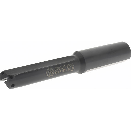 Allied Machine and Engineering 22020S-125L Indexable Spade Drill 31/32 to 1-3/8" Dia, 3-3/8" Max Depth, Straight Flute