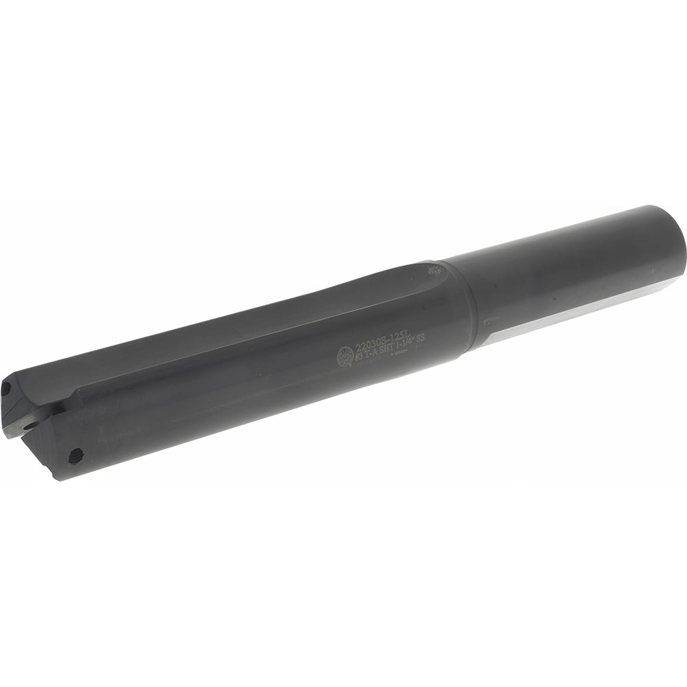 Allied Machine and Engineering 22030S-125L Indexable Spade Drill 1-13/32 to 1-7/8" Dia, 4-3/4" Max Depth, Straight Flute