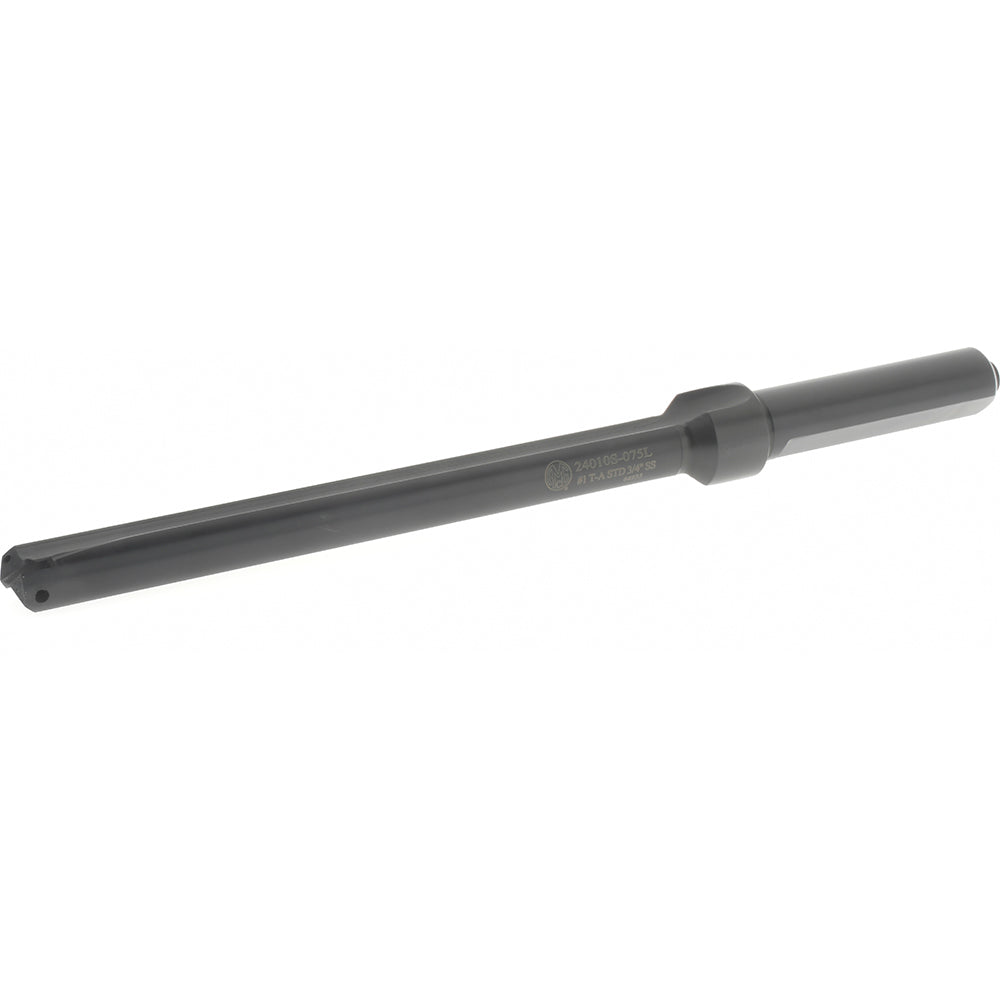 Allied Machine and Engineering 24010S-075L Indexable Spade Drill 45/64 to 15/16" Dia, 6-5/8" Max Depth, Straight Flute